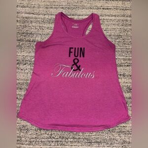 Tek Gear Pink Tank Top With Graphic